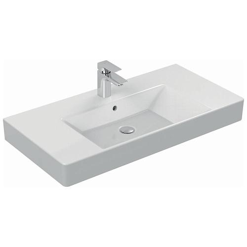 Раковина Ideal Standard K078901 Strada накладная 90х45 см, с 1-м отверстием под смеситель, белая Раковина Ideal Standard K078901 Strada накладная 90х45 см, с 1-м отверстием под смеситель, белая