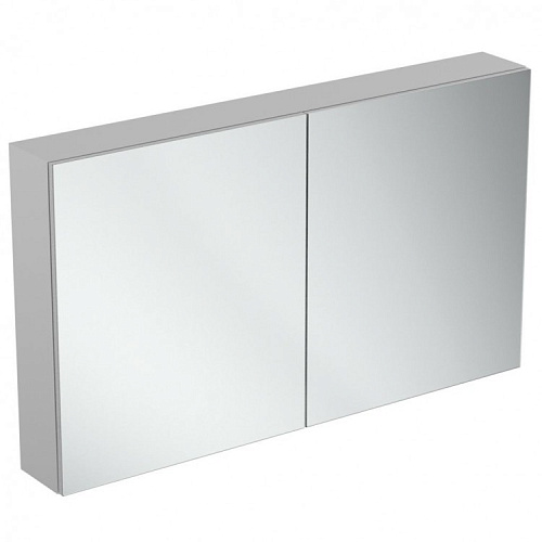 Зеркальный шкафчик Ideal Standard T3499AL Mirror&Light, 120х70 см, Aluminium Effect (алюминий)