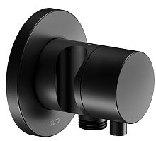 Запорный вентиль Keuco 59541371201 IXMO встраиваемый с выводом для шланга и держателем лейки DN 15, черный матовый