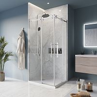 Душевой уголок BelBagno Marino MARINO-AH-2-100/80-C-CR Душевой уголок BelBagno Marino MARINO-AH-2-100/80-C-CR