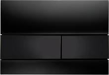 TECE 9240809 Tece Square Панель смыва с двумя клавишами стеклянная , цвет черный