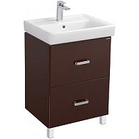 Тумба Акватон 1A1692K1AM430 Америна с раковиной, 60х44 см, темно-коричневый
