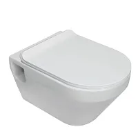 Унитаз Sanita Luxe WC.WH/ Novel /Slim DM.Rim/WHT.G/S1 Novel RML SLM подвесной 36х50 см, с сиденьем, белый S1 Унитаз Sanita Luxe WC.WH/ Novel /Slim DM.Rim/WHT.G/S1 Novel RML SLM подвесной 36х50 см, с сиденьем, белый S1