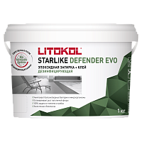 Строительные смеси LITOKOL 05. Затирочные смеси на эпоксидной основе Starlike_ Defender_C220(1кг)_Silver купить недорого в интернет-магазине Керамос