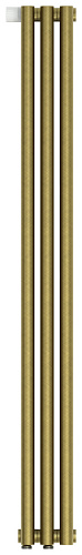 Радиатор Сунержа 05-0320-1203 Эстет-0 отопительный н/ж EU50 левый 1200х135 мм/ 3 секции, состаренная бронза