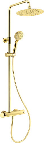 Душевая система Deante NAC_Z1QK Arnika со смесителем, прогрессивный картридж, золото Душевая система Deante NAC_Z1QK Arnika со смесителем, прогрессивный картридж, золото