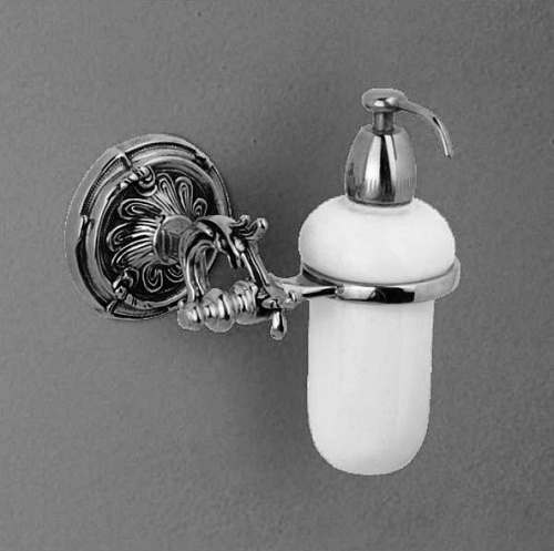 Art & Max BAROCCO AM-1788-Cr Дозатор для мыла подвесной, 9x15 cm купить недорого в интернет-магазине Керамос