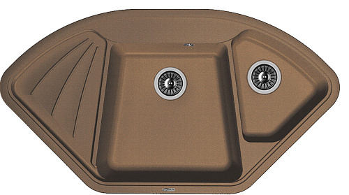 Мойка для кухни Florentina 20.185.J1060.303 Капри 106х58 см, с крылом, мокко снят с производства