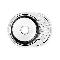 Мойка, нержавеющая сталь, полированная, чаша слева, 600*470, Suno S, IDDIS, SUN60PLi77