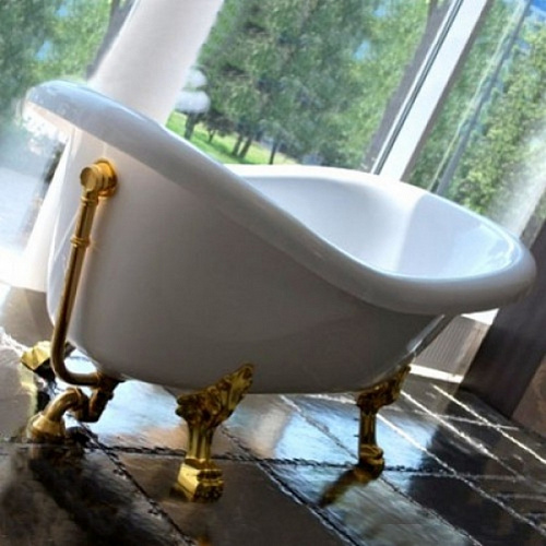 Ванна 170 х 80 Kerasan Retro 1051 K1, белая на ножках золото снят с производства