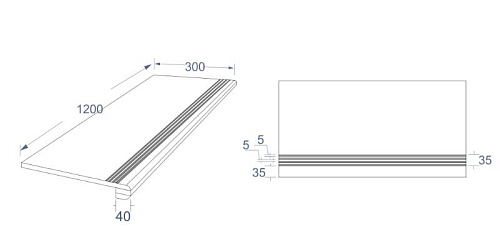 Ступень APE Italy MARMOL LILAC GBBB__MarmolLilacSoftRectX_12_4 купить недорого в интернет-магазине Керамос