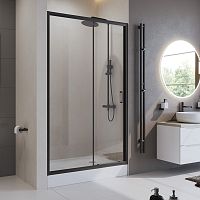 Душевая дверь BelBagno UNO-195-BF-1-110-C-NERO, 195х110 см, стекло прозрачное/профиль черный Душевая дверь BelBagno UNO-195-BF-1-110-C-NERO, 195х110 см, стекло прозрачное/профиль черный