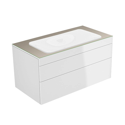Тумба Keuco 31582840100 Edition 400 под умывальник 105х53.5 см, белый глянцевый/стекло глянцевое кашемир купить недорого в интернет-магазине Керамос Тумба Keuco 31582840100 Edition 400 под умывальник 105х53.5 см, белый глянцевый/стекло глянцевое кашемир купить недорого в интернет-магазине Керамос