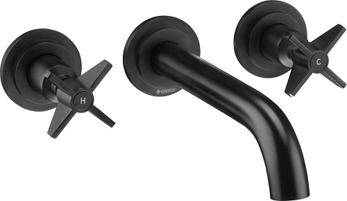Смеситель Deante BQT_N54D Temisto для раковины настенный, Nero (черный) Смеситель Deante BQT_N54D Temisto для раковины настенный, Nero (черный)