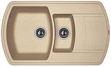Мойка для кухни Florentina 20.205.D0860.107 Нире 86х51 см, с крылом, песочная