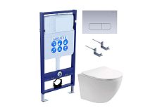 Комплект: Унитаз, Инсталляция, Кнопка смыва Aquatek ЕВРОПА SET AQUATEK ЕВРОПА T KDI14