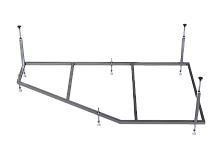 Сборный каркас Aquatek KAR-0000077 New 150 (к ваннам Бетта, Вега, Таурус) универсальный, хром