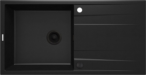 Мойка Deante ZQE_N713 Eridan кухонная гранитная 100x52 см, Nero (черный) Мойка Deante ZQE_N713 Eridan кухонная гранитная 100x52 см, Nero (черный)
