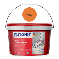 Цементная затирка Plitonit COLORIT Premium охра, 2 кг