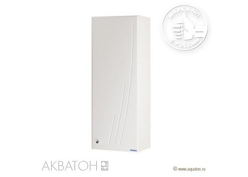 Шкафчик Акватон 1A001803MN01R Минима М 30х82 см, одностворчатый, правый, белый/хром глянец купить недорого в интернет-магазине Керамос