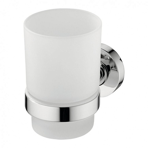 Стакан Ideal Standard A9120AA IOM с держателем, Chrome/Matt glass (хром/матовое стекло) купить недорого в интернет-магазине Керамос