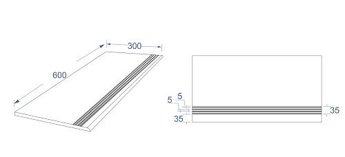 Ступень Керамин Грес_Кварцит GB_Кварцит2_36_4 купить недорого в интернет-магазине Керамос