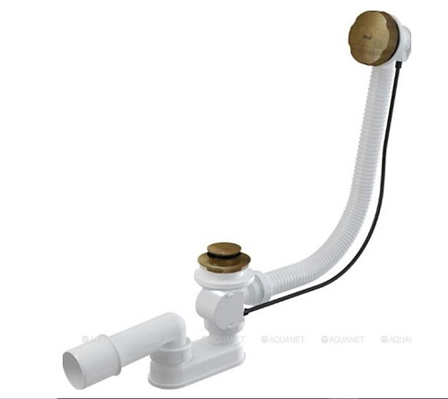 Слив-перелив для ванной автомат Alca Plast  A55ANTIC-100-RU-01