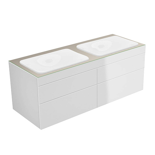Тумба Keuco 31575840100 Edition 400 под умывальник 140х53.5 см, белый глянцевый/стекло глянцевое кашемир купить недорого в интернет-магазине Керамос Тумба Keuco 31575840100 Edition 400 под умывальник 140х53.5 см, белый глянцевый/стекло глянцевое кашемир купить недорого в интернет-магазине Керамос