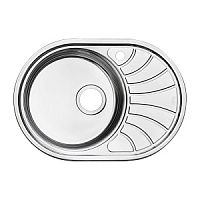 Мойка IDDIS, SUN65SLi77 Suno нержавеющая сталь, шелк, чаша слева, 65х46 см, сатин