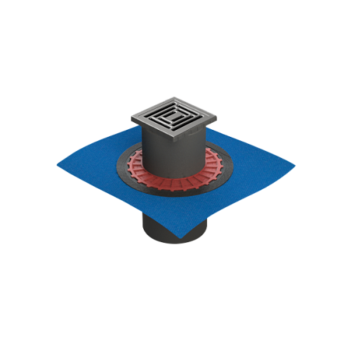 Душевой трап Vitra 59980109000 Square, 10x10 см, вертикальный, матовый хром