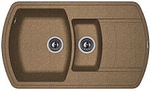 Мойка для кухни Florentina 20.205.D0860.105 Нире 86х51 см, с крылом, коричневая
