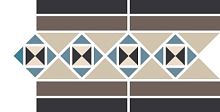 Неглазурованный керамогранит TOPCER Victorian Designs ParisBorder