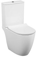 Унитаз-компакт Vitra 9830B003-7204 Sento Rim-ex open back напольный 38х65 см с тонким сиденьем микролифт, белый