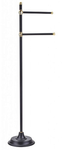 Art & Max SOPHIA AM-2162-Nero,Do-Ant Стойка напольная для полотенец, цвет черный ,Античное золото купить недорого в интернет-магазине Керамос