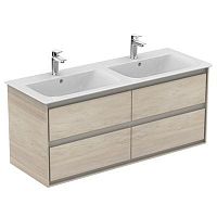 Тумба Ideal Standard E0822UK Connect Air для раковины 120х44 см, подвесная, Wood light brown + Matt Light Brown (светло-коричневое дерево + светло-коричневый матовый) Тумба Ideal Standard E0822UK Connect Air для раковины 120х44 см, подвесная, Wood light brown + Matt Light Brown (светло-коричневое дерево + светло-коричневый матовый)