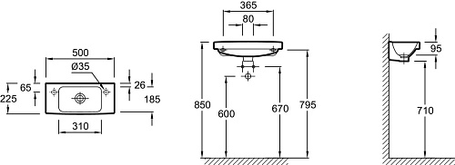Раковина Jacob Delafon Odeon E4699-00 купить недорого в интернет-магазине Керамос Раковина Jacob Delafon Odeon E4699-00 купить недорого в интернет-магазине Керамос