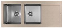 Мойка для кухни Florentina 21.415.E1160.107 Комби 116х51 см, с крылом, песочная