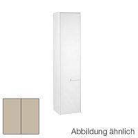 Шкаф-пенал Keuco 32130450001 Royal 60 высокий 180х40 см, петли слева, кашемир матовый/кашемир матовый