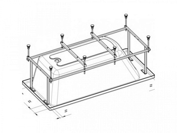 Монтажный комплект для ванн Roca Sureste ZRU9302771