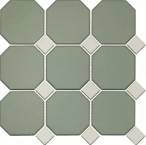 Неглазурованный керамогранит TOPCER Field Material 4428OCT16/1С_LightGreenDOT White купить недорого в интернет-магазине Керамос