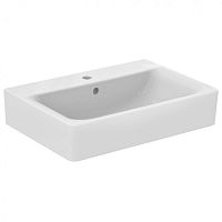 Раковина Ideal Standard E773001 Connect Cube подвесная 65х46 см, с 1-м отверстием под смеситель, Euro White (евробелый) Раковина Ideal Standard E773001 Connect Cube подвесная 65х46 см, с 1-м отверстием под смеситель, Euro White (евробелый)