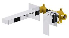 Смеситель Aquatek AQ1613CR Либра для раковины, настенный (внешняя и скрытая часть), хром