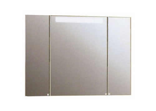 Зеркальный шкаф Акватон 1A111602MA010 Мадрид 100х75 см, со светильником, белый купить недорого в интернет-магазине Керамос