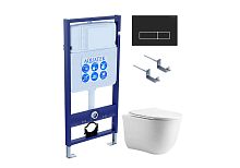 Комплект: Унитаз, Инсталляция, Кнопка смыва Aquatek КЛАССИК AQUATEK SET AQUATEK КЛАССИК cm-064 4в1