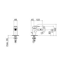 Смеситель для биде Dornbracht Gmbh&Co Subway Dornbracht 33600935-00 (exp)