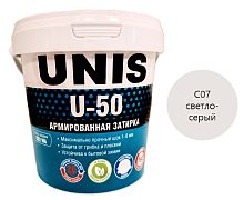 Цементная затирка UNIS U-50 светло-серый С07, 1 кг