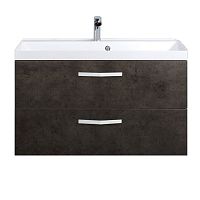 BelBagno AURORA-800-2C-SO-CS  База под раковину подвесная с двумя выкатными ящиками Исполнение:Cemento Scuro