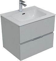 Тумба с раковиной Aquanet 00274127 Алвита New, 61х47 см, серая