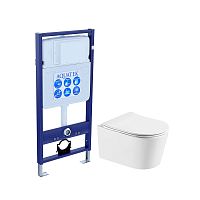 Комплект Aquatek SET Оберон T: рама Standard INS-0000012 (без клавиши и крепежа) + унитаз AQ1365T-00 с тонким сиденьем Soft-close, белый Комплект Aquatek SET Оберон T: рама Standard INS-0000012 (без клавиши и крепежа) + унитаз AQ1365T-00 с тонким сиденьем Soft-close, белый
