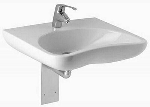 Раковина Jika 8.1371.4.000.104.1 Mio для людей с ограниченными возможностями, 64х55 см, белая Раковина Jika 8.1371.4.000.104.1 Mio для людей с ограниченными возможностями, 64х55 см, белая